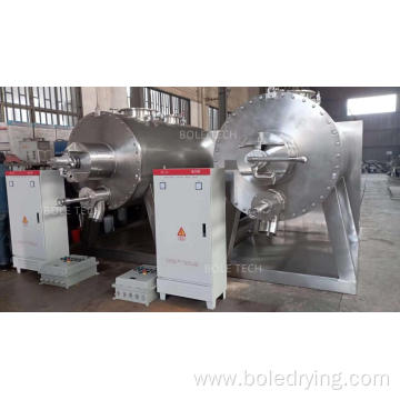 Low temperature vacuum rake dryer for chemical industry